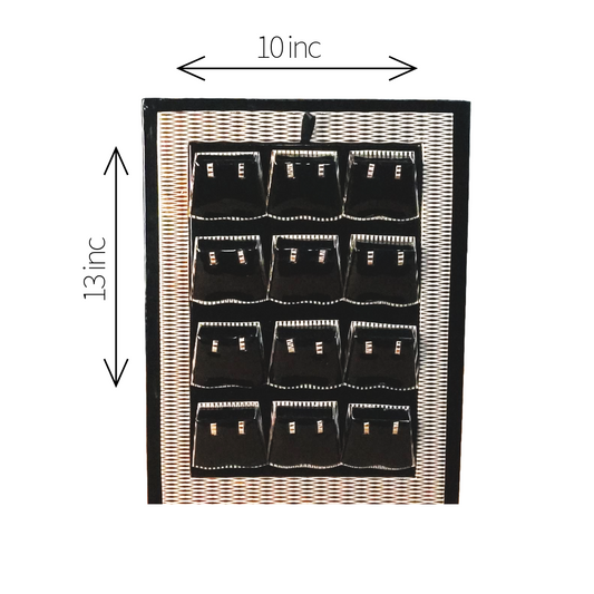 Black pattern Golden Edge Elite Display Tray