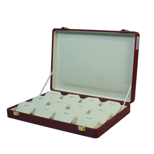 Maroon Leather Stock Boxes