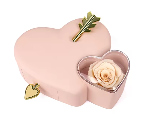 Valentine Heart-piercing Rose Jewelry Box
