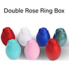 Double Opening Rose Shaped Ring Holder Stylish