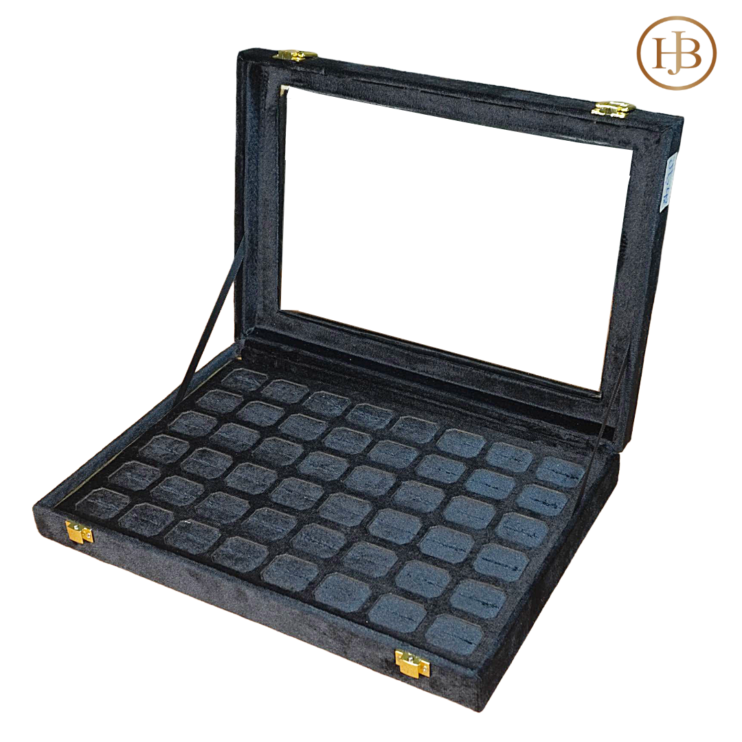 Prestige Red & Black Stock Box With Mirror