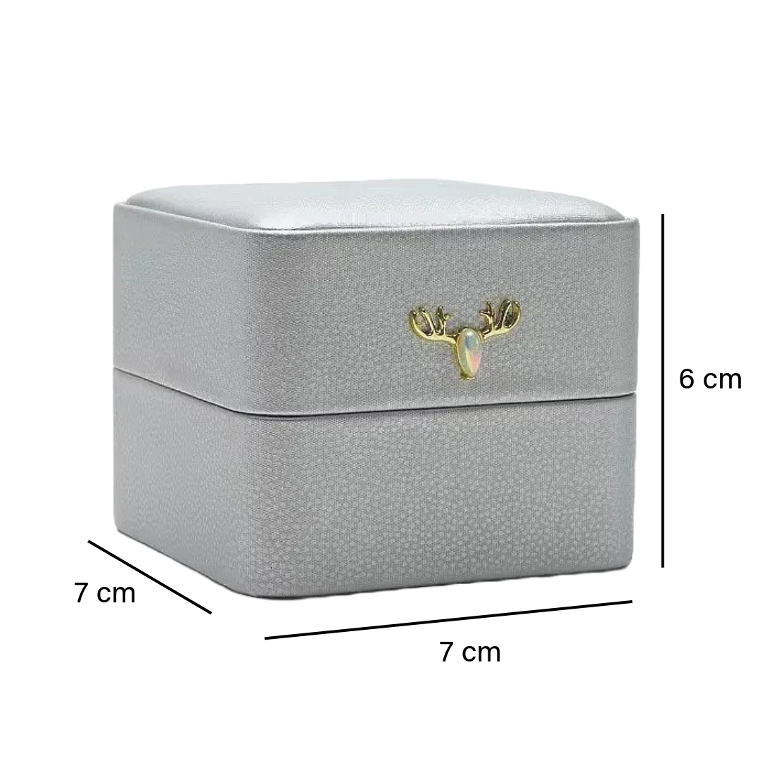 Imported Ladies & Gents Antler Luxe Ring Case (with LED Light)
