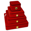 Leather & Velvet in Red & Black Jewelry Boxes