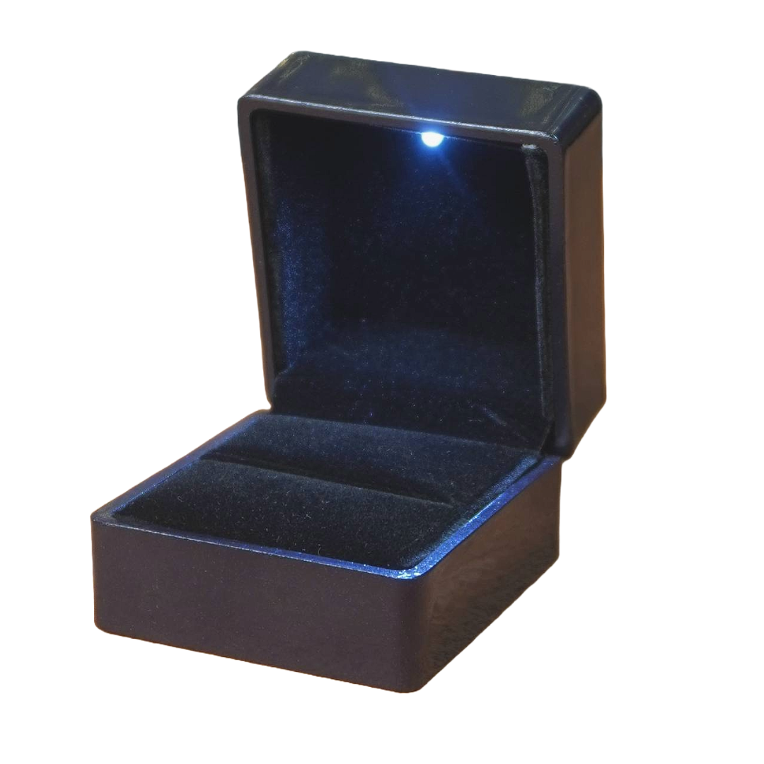LED Ring Box with Glossy Lacquer Finish (Large)