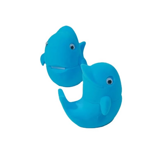 New Born Baby Velvet Dolphin Ring Box