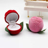 New Born Baby Velvet Rose Ring Boxes