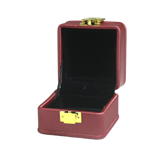 Maroon Leather U Lock Plain