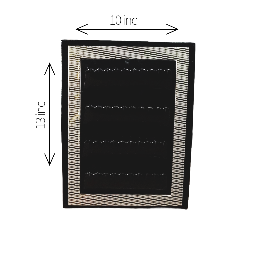 Black pattern Golden Edge Elite Display Tray