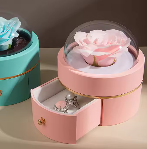 Cross-border ball jewelry flower box ring necklace