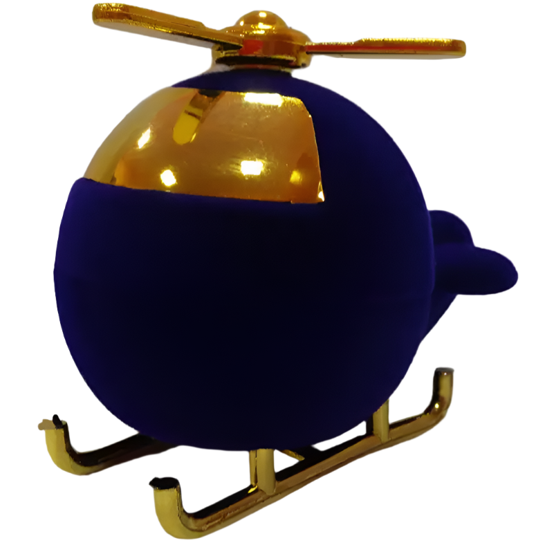 New Born Baby Velvet Helicopter Ring Box