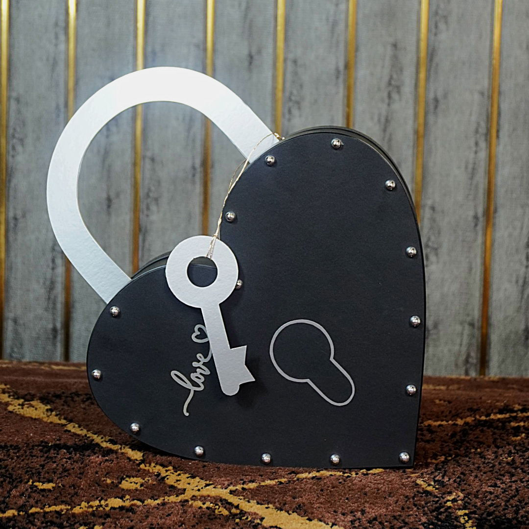 Heart Lock & Key Gift Box | Unique Decorative Box for Jewelry & Gifts