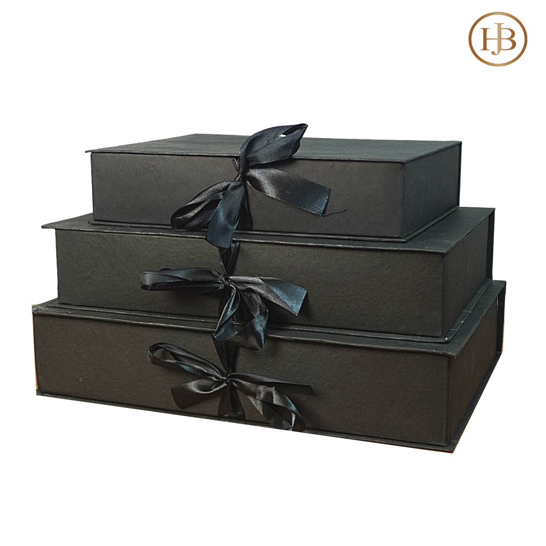 Ribbon File Trio Boxes – 3-Piece Premium Gift Set