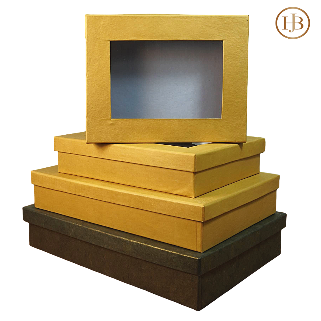 Top & Bottom Window Boxes – 4-Piece Premium Gift Set