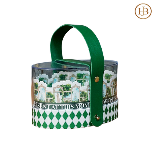 Oval Carry Gift Box – Acrylic Lid with Silicone Handle