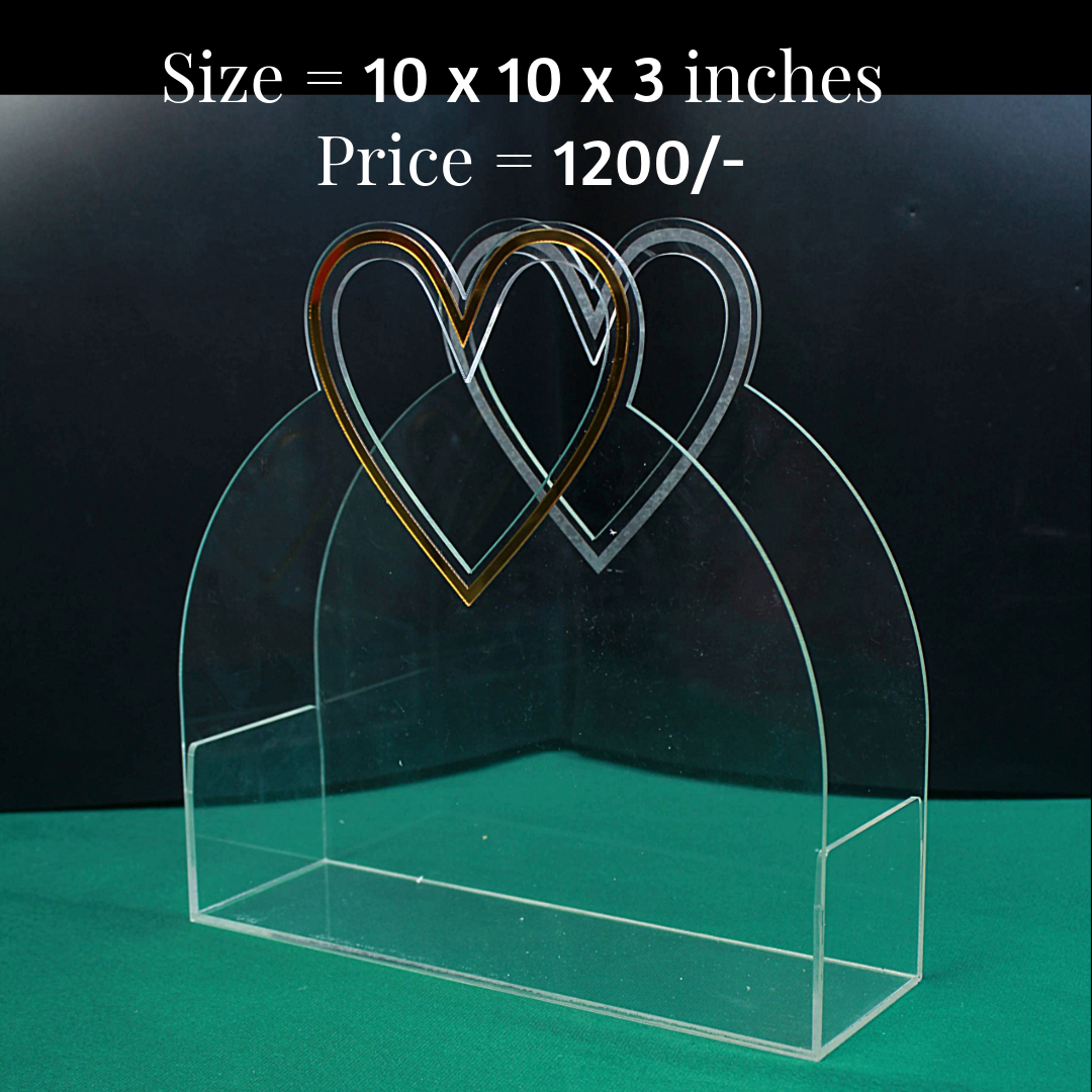 Heart Handle Acrylic Box