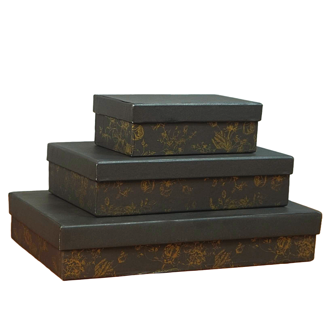 Top & Bottom Trio Boxes – 3-Piece Premium Gift Set