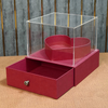 Acrylic Lid Heart with Drawer Chocolate & Gift Box
