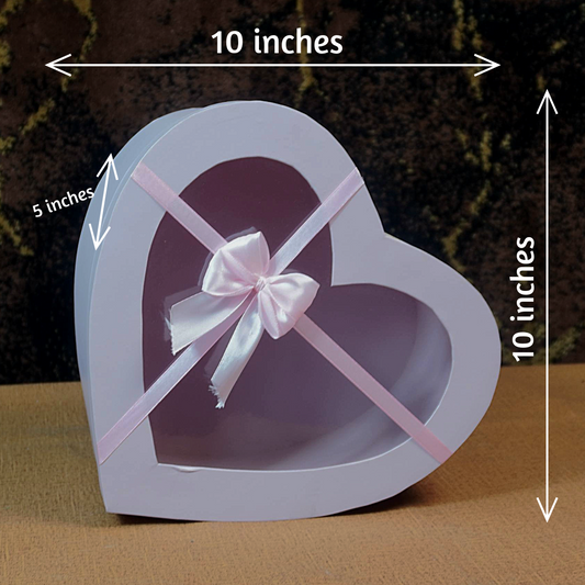 Window Heart Shape Chocolate & Gift Box
