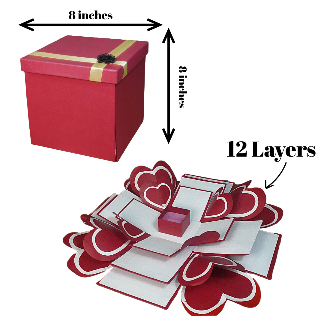 3 Layers Square Chocolate Gift Box