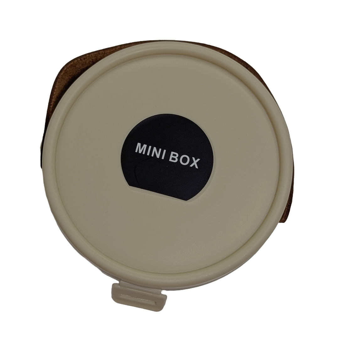 Multi Color Round Mini Jewelry Organizer With Mirror