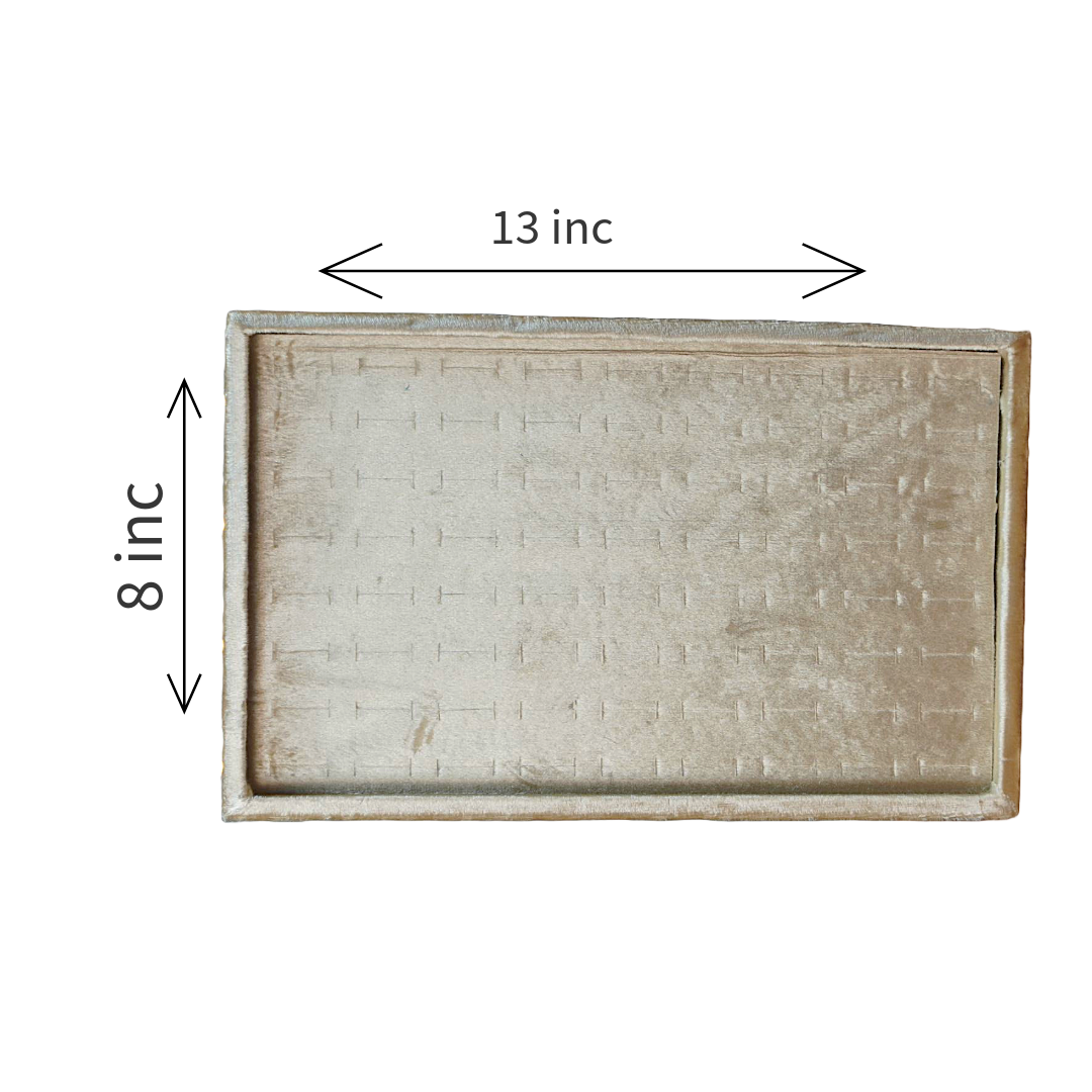 72 PIECES VELVET RING TRAYS