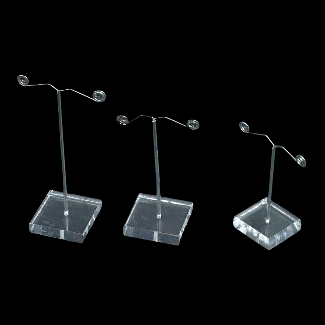 Spiral Wire Earring Display Stand – 3-Piece Set