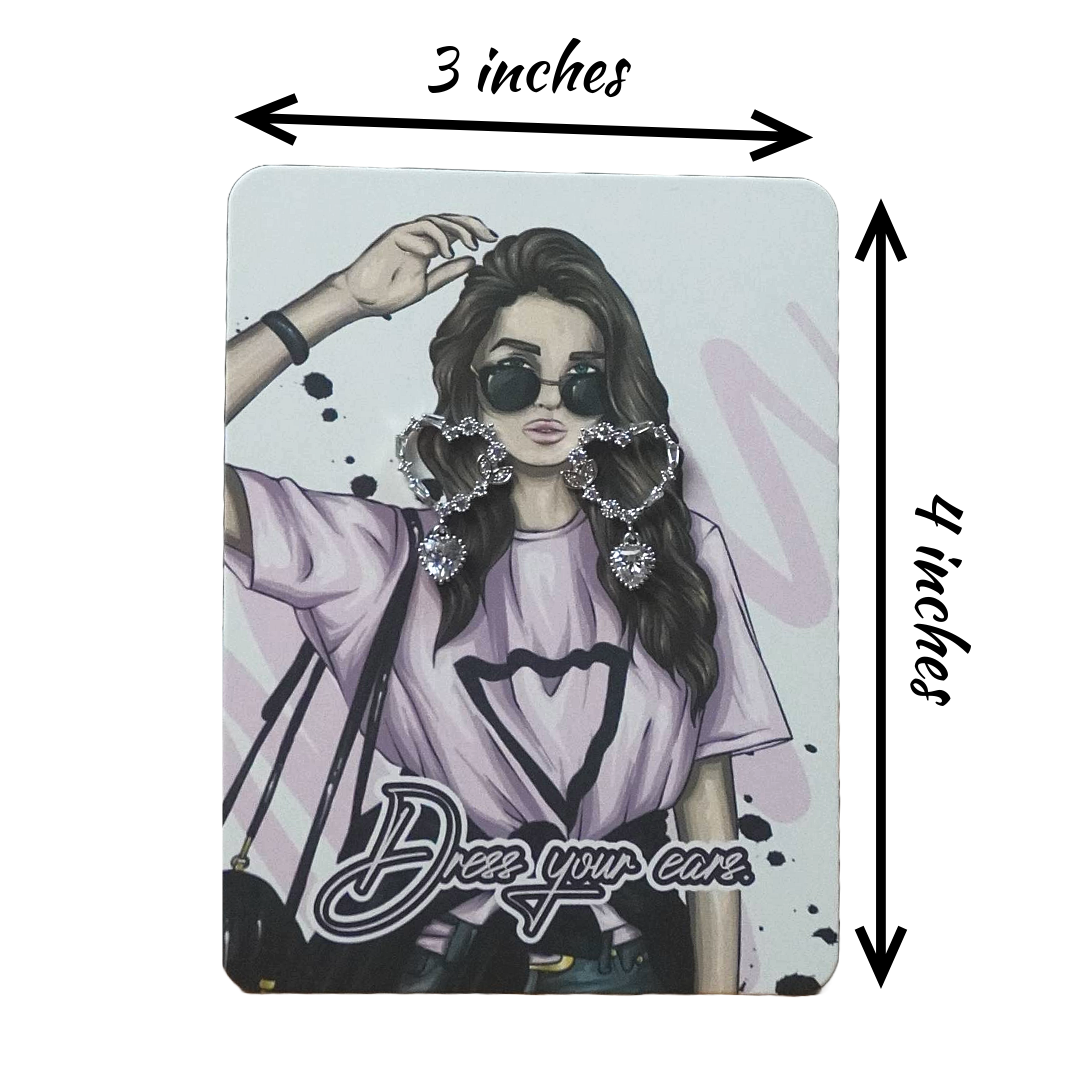 Beautiful Jewelry Cards 50 Pcs