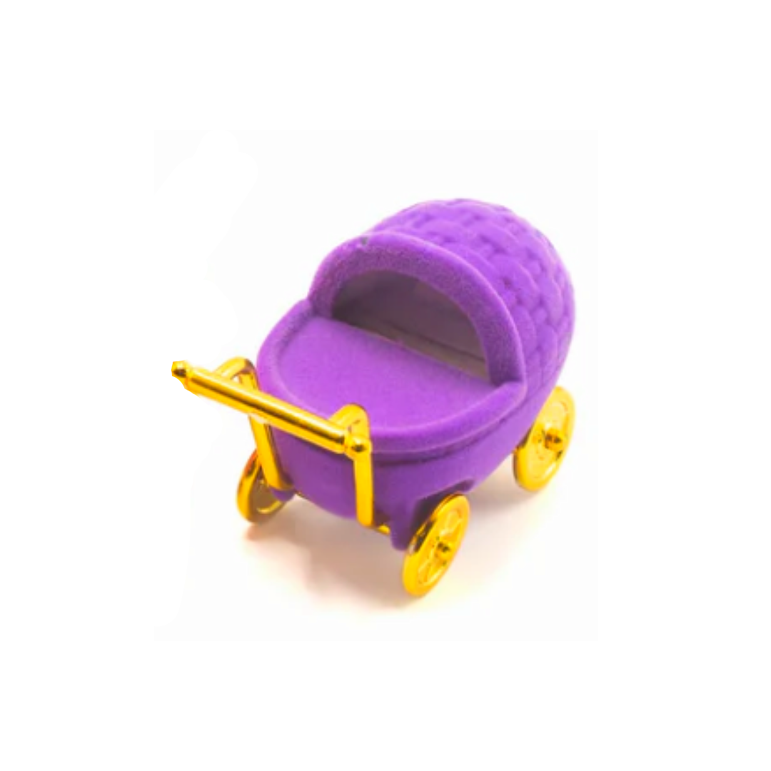 New Born Baby Velvet Trolley Ring Box