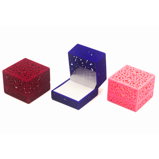 New Born Baby Velvet Vines Texture Ring Box