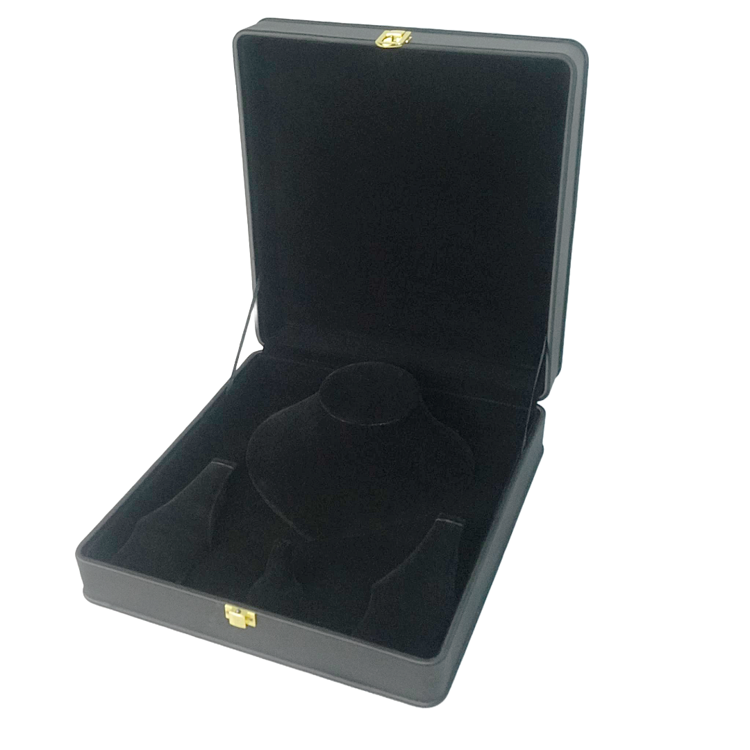 Black Leather (Black Interior) Jewelry Boxes