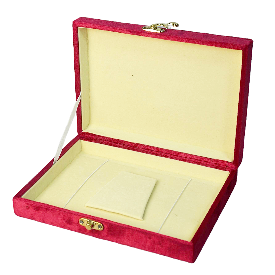 Gold Box Red Velvet Jewelry Boxes