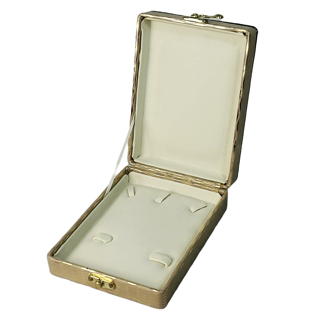 Golden Leathered Jewelry Boxes