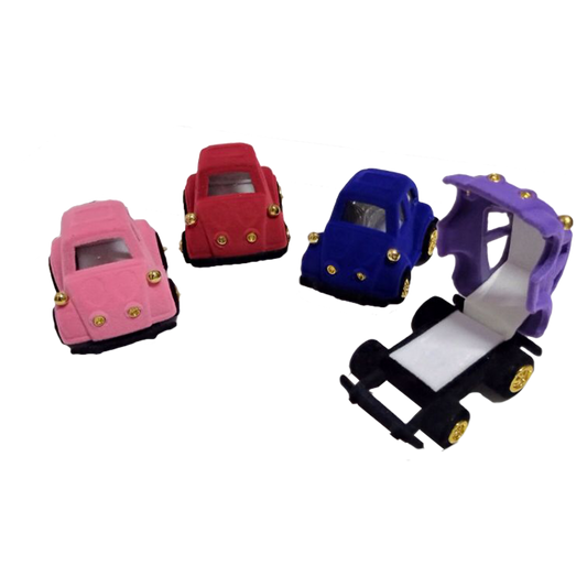 New Born Baby Velvet Car Ring Boxes