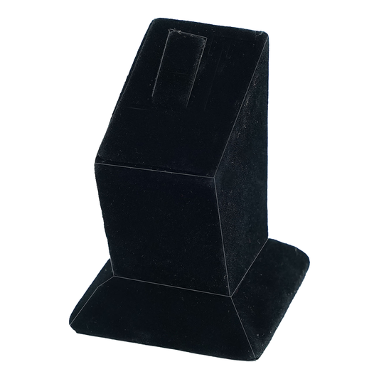 Pure Black Velvet Ring Display Stand