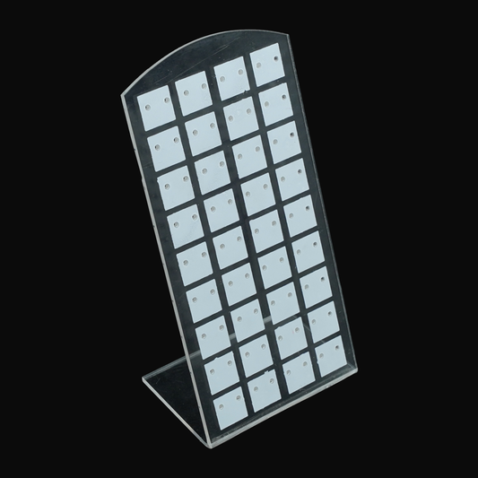 White Crystal Nose Pin Display Stands