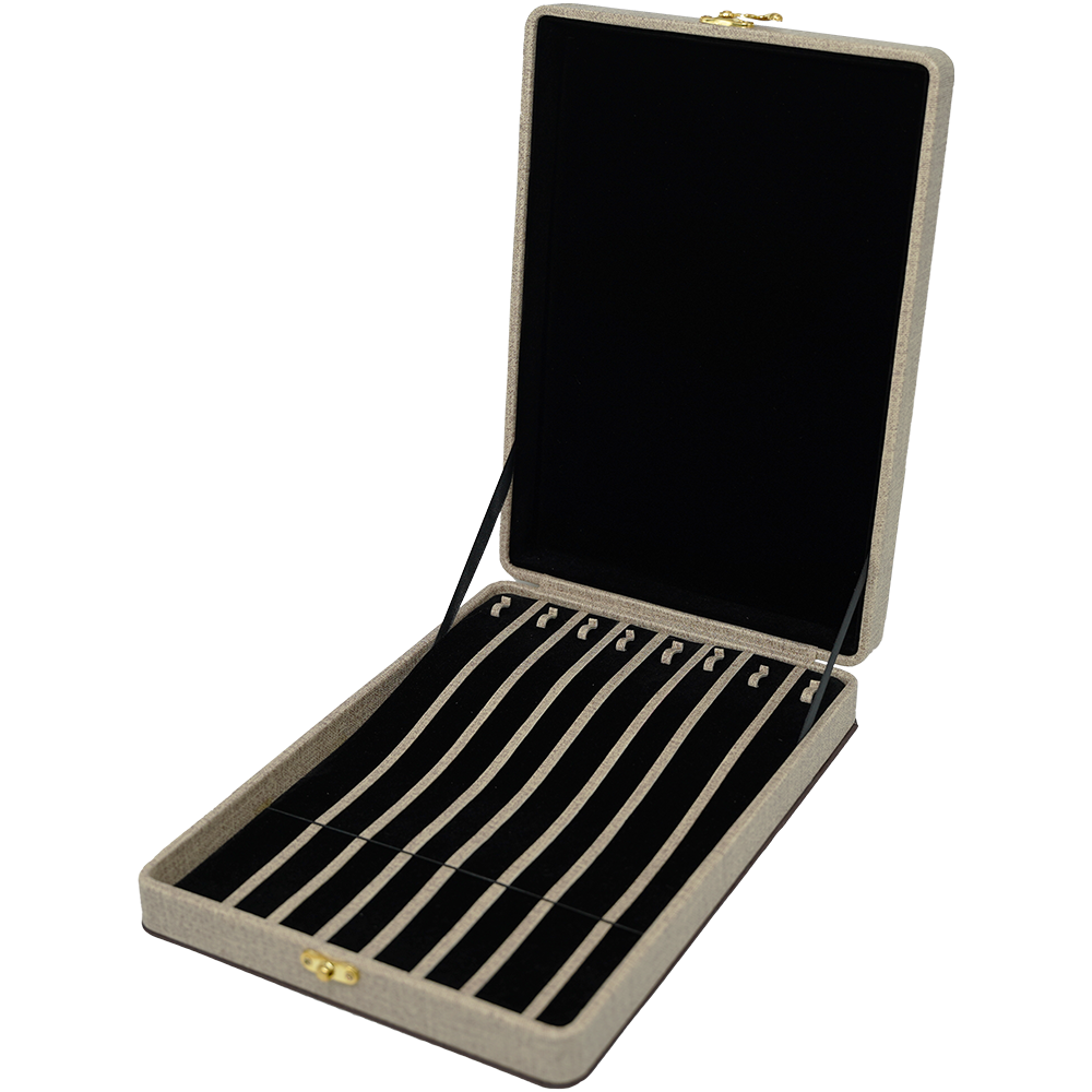 Brown Leatherette Stock Boxes