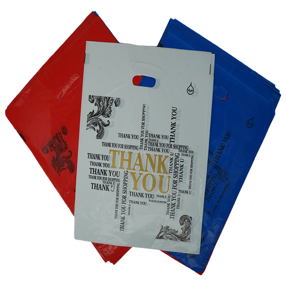 Different Sizes & Colors Plastic Thankyou Bags