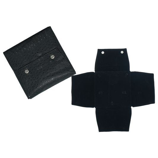 Black & Brown Pure Leather 8x8 Folder