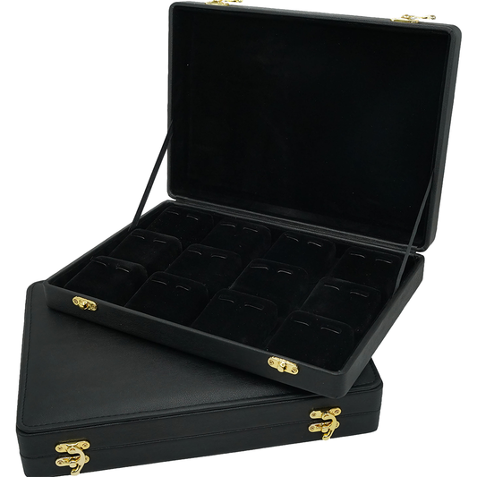 Black Leatherette Stock Boxes