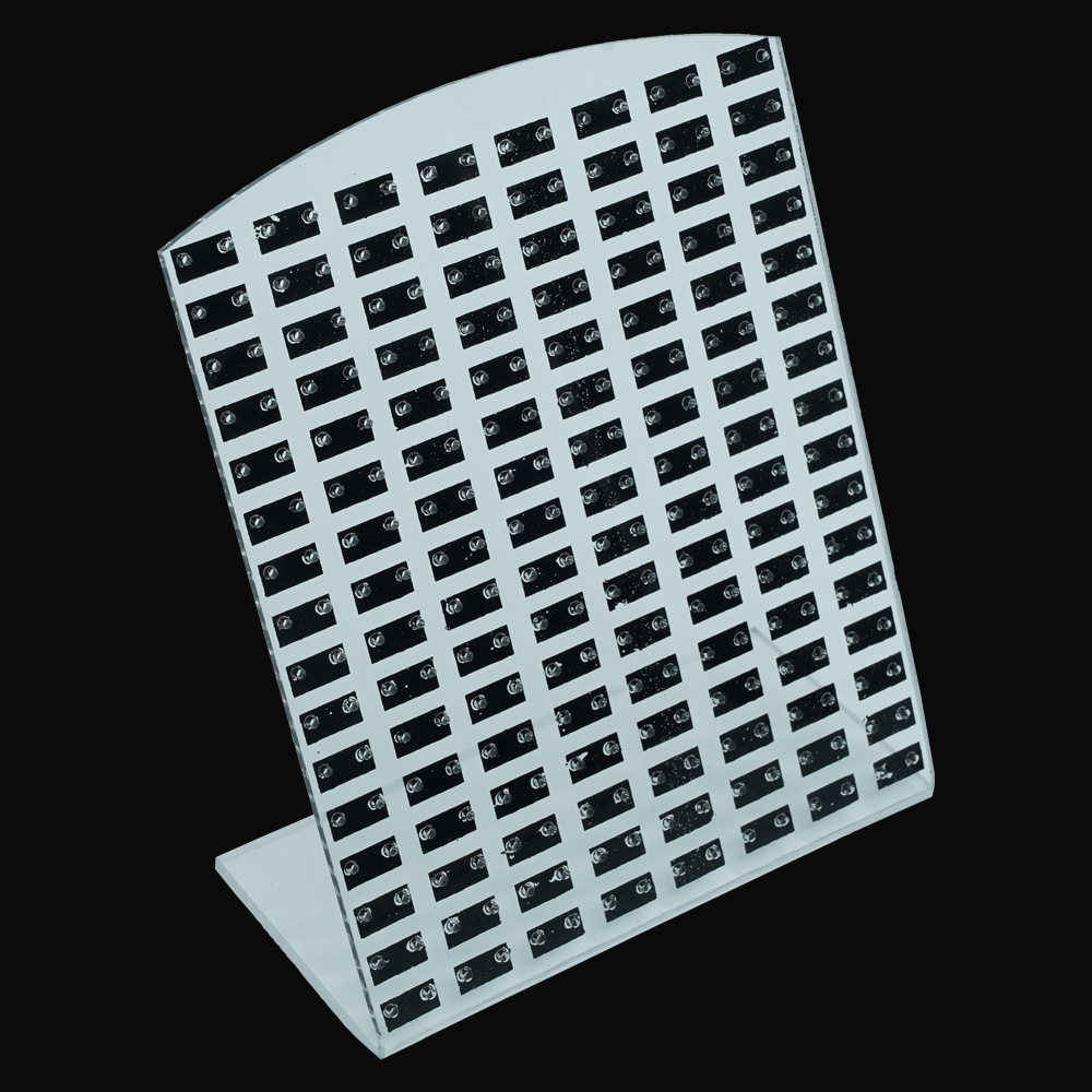 White Crystal Nose Pin Display Stands