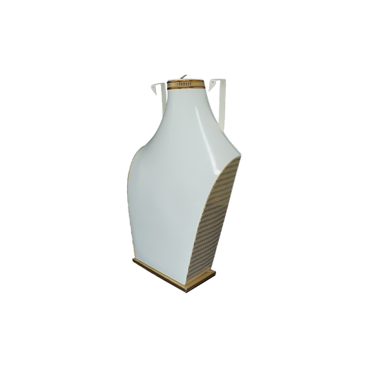 PATTENED GOLDEN & WHITE SIDE BUST