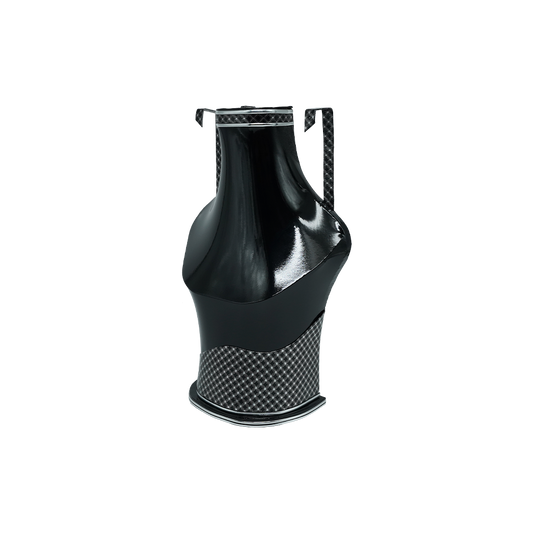 PATTENED SILVER & BLACK AMERICAN BUST