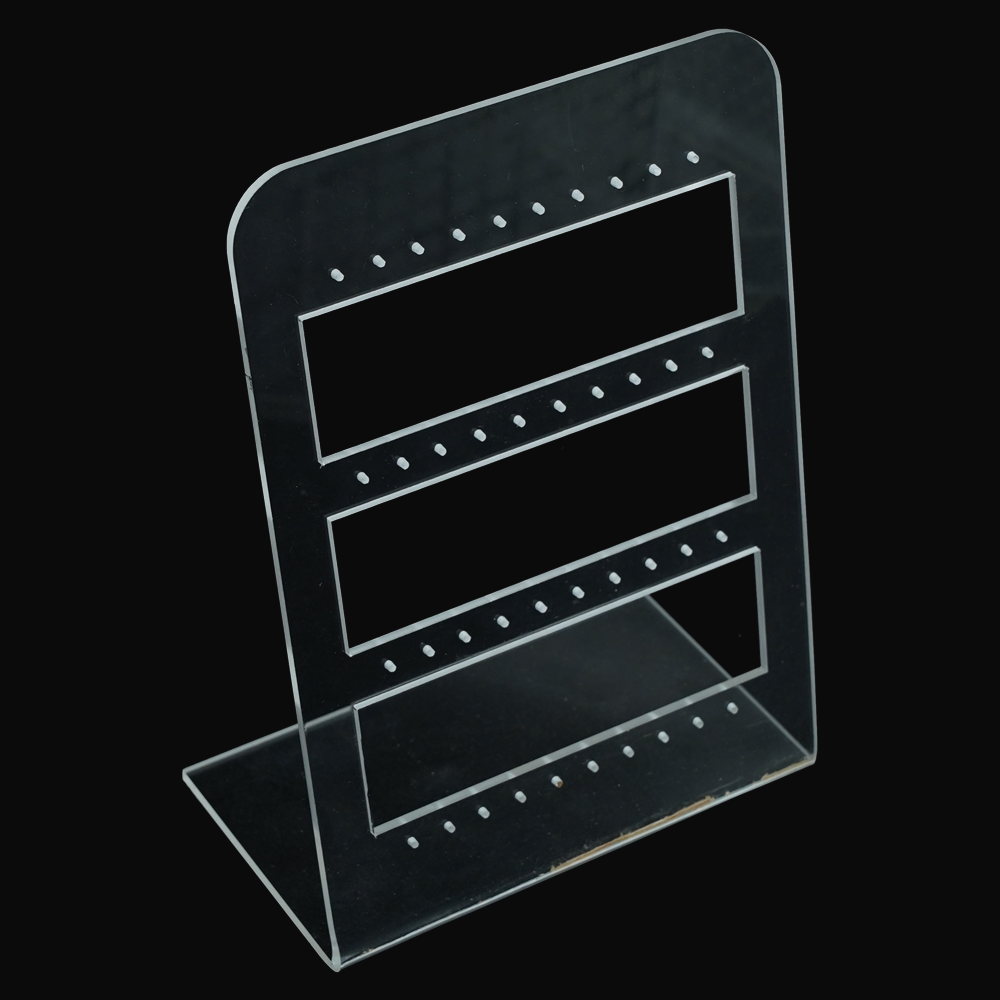 Black & White Crystal 40pcs Nose Pin Display Stand