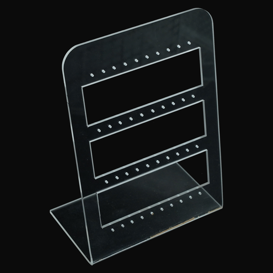 Black & White Crystal 40pcs Nose Pin Display Stand