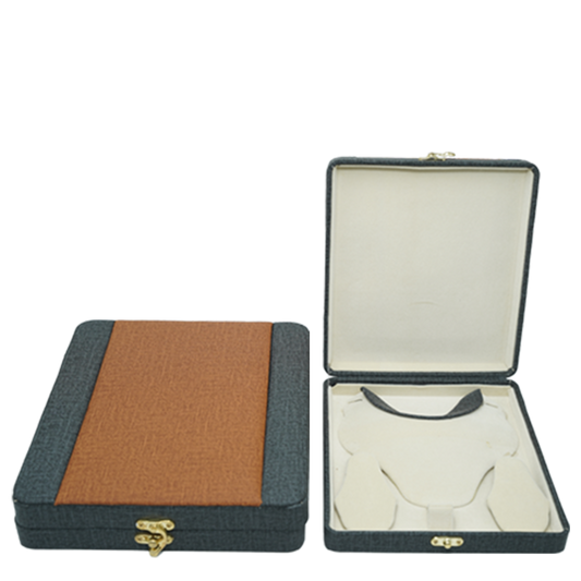 Leather & Velvet in Brown & Grey Jewelry Boxes