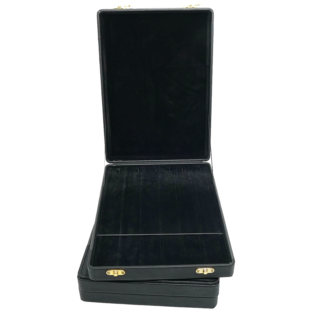 Black Leatherette Stock Boxes