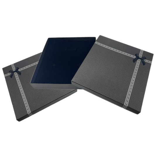 Black Thankyou Cardboard Jewelry Boxes