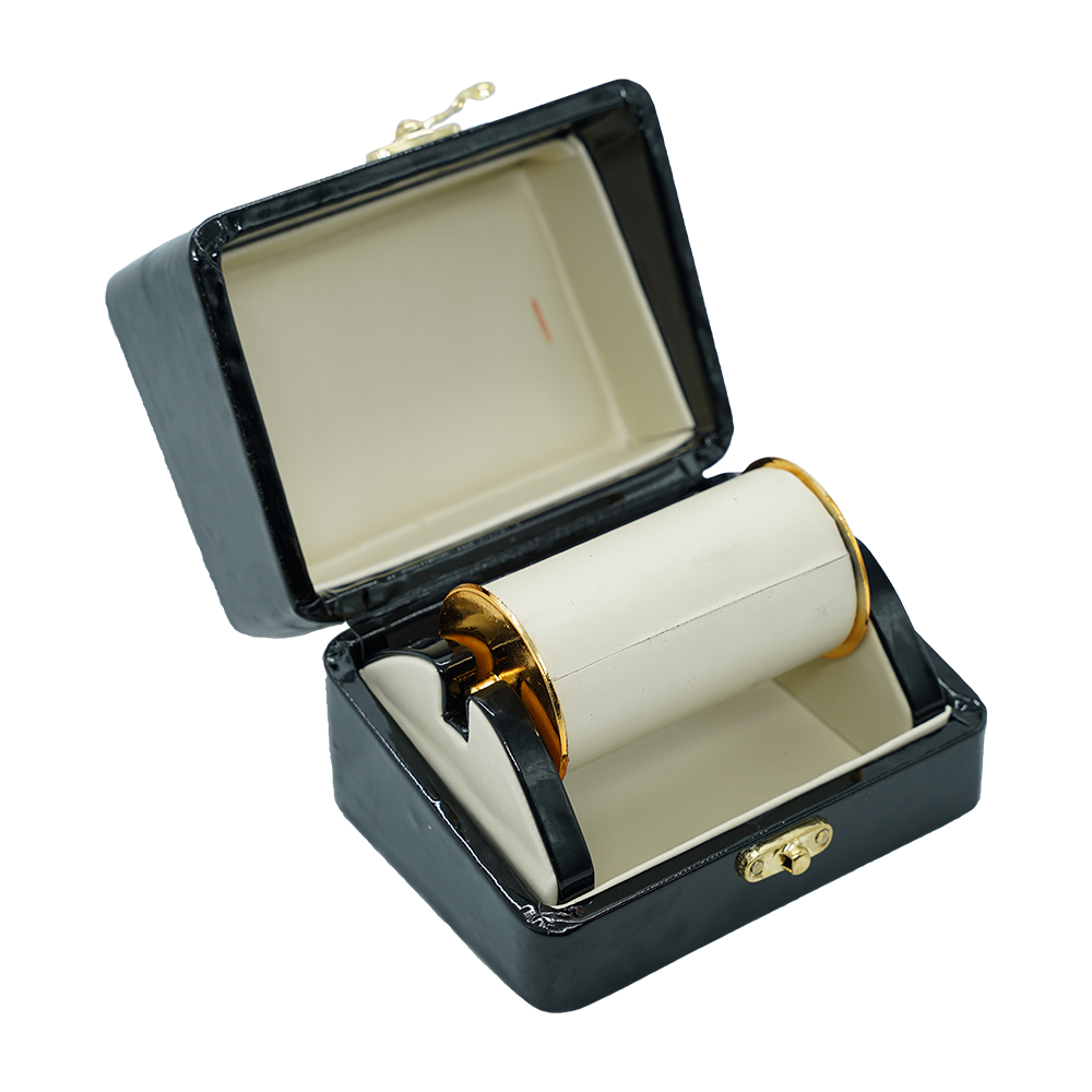 Black Marble Leathered Jewelry Boxes