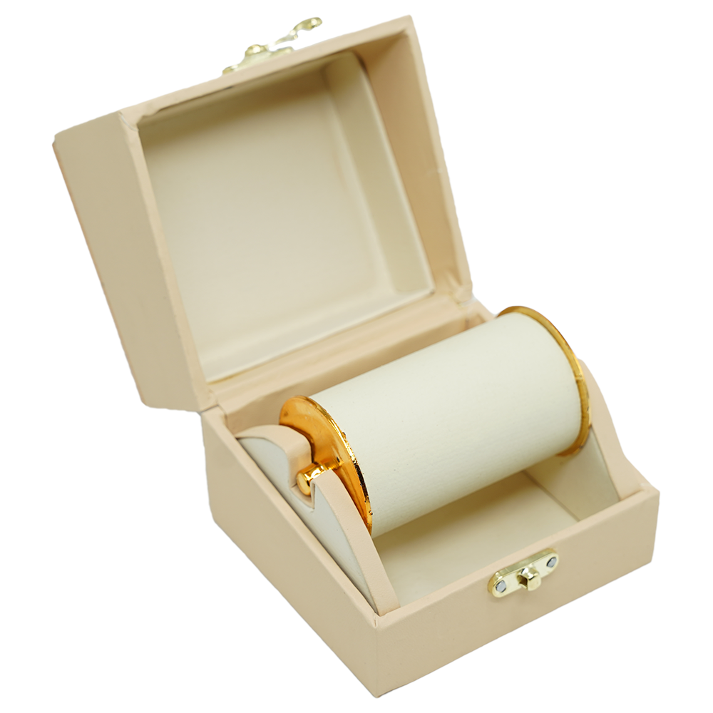 Beige Leathered Jewelry Boxes