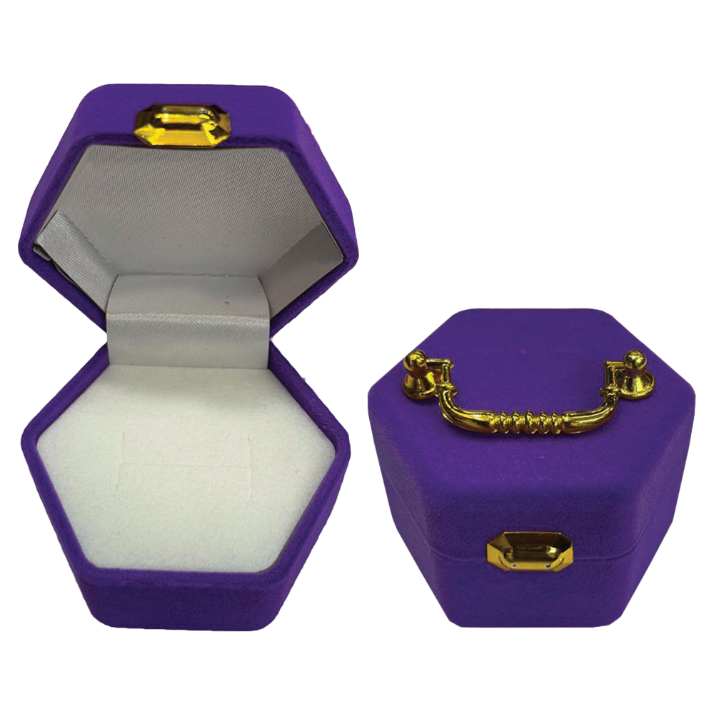 New Born Baby Velvet Suit Case Ring Box